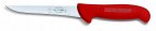 Nóż do trybowania ERGOGRIP, z ostrzem prostym, wąski, sztywny, 15 cm, czerwony, DICK 8236815-03